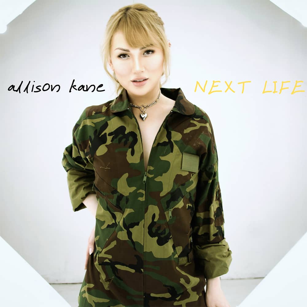 Cover art for Allison Kane's 'Next Life,' a pop/punk anthem.