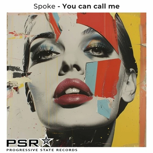 Spoke's album cover for 'You Can Call Me' - abstract design with pixelated colors and a partial face profile.