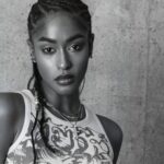 Ava Symone posing against a concrete wall in a stylish outfit, reflecting her unique music style.